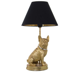 Lampe de bureau Alexandra House Living Noir Or Doré Plastique 40 W 26 x 46 x 26 cm Chien de Alexandra House Living, Lampes de...