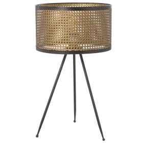 Desk lamp Alexandra House Living Gold Golden Metal wicker 60 W 35 x 60 x 35 cm by Alexandra House Living, Bedside and Table L...