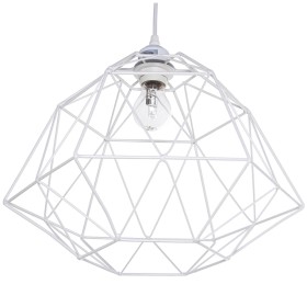 Suspension Alexandra House Living Blanc Métal 60 W 40 x 28 x 40 cm de Alexandra House Living, Plafonniers - Réf : D1624034, P...