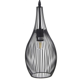 Candeeiro de teto Alexandra House Living Preto Metal 60 W 17 x 37 x 17 cm de Alexandra House Living, Iluminação de teto inter...