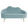 Canapé DKD Home Decor Bleu Doré Bleu ciel Métal Nuages Scandi 155 x 75 x 92 cm | Tienda24 Tienda24.eu