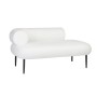 Canapé DKD Home Decor Blanc Noir Métal Scandi 127,5 x 73,5 x 64 cm | Tienda24 Tienda24.eu