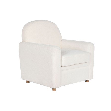 Butaca DKD Home Decor Blanco Poliéster Madera 79 x 72 x 86 cm | Tienda24 Tienda24.eu