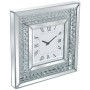 Wanduhr Alexandra House Living Silberfarben Kristall Brillianten 40 x 40 x 4 cm von Alexandra House Living, Wanduhren - Ref: ...