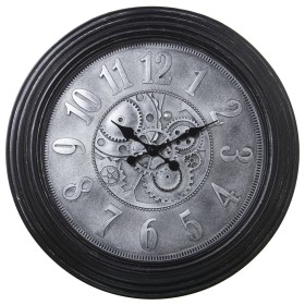 Wall Clock Alexandra House Living Black Silver Acrylic Plastic 58 x 58 x 6 cm by Alexandra House Living, Wall Clocks - Ref: D...