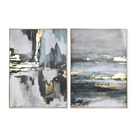 Pintura DKD Home Decor 103 x 4,3 x 143 cm Abstrato Moderno (2 Unidades) | Tienda24 Tienda24.eu