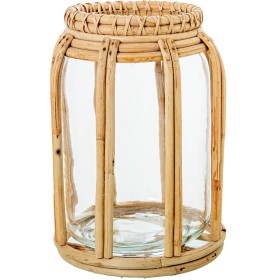 Lantern set Romimex White Metal Glass 23 x 68 x 23 cm 3 Pieces | Tienda24 - Global Online Shop Tienda24.eu