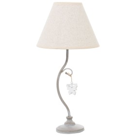 Lampada da tavolo Alexandra House Living Bianco Metallo 40 W 23 x 48 x 23 cm di Alexandra House Living, Lampade da tavolo e a...