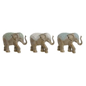 Figura Decorativa Home ESPRIT Blanco Natural Velero Acabado envejecido 35,3 x 8 x 46,5 cm | Tienda24 Tienda24.eu