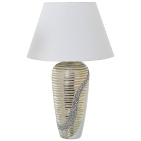 Lampada da tavolo Alexandra House Living Bianco Dorato Ceramica 40 W 18 x 42 x 12 cm di Alexandra House Living, Lampade da ta...