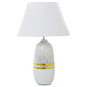 Desk lamp Alexandra House Living White Silver Ceramic 60 W 13 x 38 x 13 cm by Alexandra House Living, Bedside and Table Lamps...