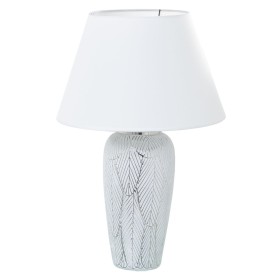 Tischlampe Alexandra House Living Weiß Silberfarben aus Keramik 40 W 15 x 37 x 15 cm von Alexandra House Living, Tisch- & Nac...