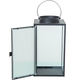 Lanterne Romimex Noir Métal osier verre 34 x 49 x 34 cm Ballon | Tienda24 - Global Online Shop Tienda24.eu