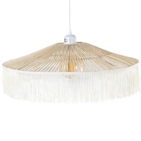 Candeeiro de teto Alexandra House Living Castanho Rotim Fibra natural 60 W 51 x 17 x 51 cm de Alexandra House Living, Ilumina...