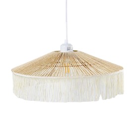 Lampadario Alexandra House Living Marrone Rattan Fibra naturale 60 W 41 x 17 x 41 cm di Alexandra House Living, Plafoniere - ...