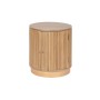 Mesa de Cabeceira Home ESPRIT Natural Madeira de paulónia Madeira MDF 43 x 43 x 48 cm | Tienda24 Tienda24.eu