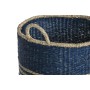 Basket set Home ESPRIT Blue Natural Jute Seagrass Mediterranean 43 x 43 x 54 cm (3 Pieces) | Tienda24 Tienda24.eu