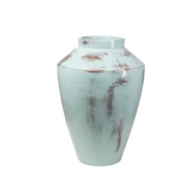 Vase Weiß Grau aus Keramik 15 x 15 x 25 cm | Tienda24 - Global Online Shop Tienda24.eu