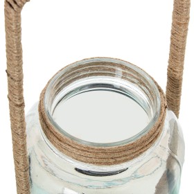 Bougeoir Naturel Bois Verre 20 x 20 x 76 cm | Tienda24 - Global Online Shop Tienda24.eu