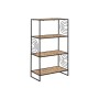 Shelves Home ESPRIT Black Metal Fibre 50 x 25 x 88 cm | Tienda24 Tienda24.eu