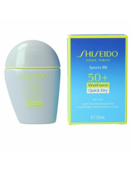 Make-up mit Feuchtigkeitseffekt Sun Care Sports Shiseido SPF50+ (12 g) | Tienda24 Tienda24.eu