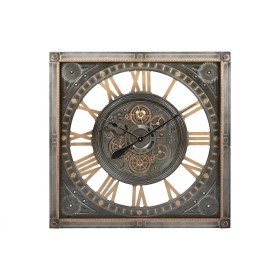 Wall Clock Romimex Black Metal 46 x 56 x 4 cm | Tienda24 Tienda24.eu