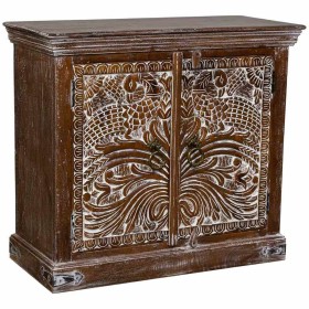 Mesa de Centro Alexandra House Living Castanho Madeira Ferro Chapa Madeira de abeto 110 x 46 x 110 cm | Tienda24 - Global Online Shop Tienda24.eu