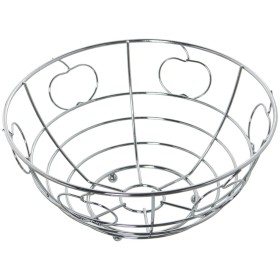 Frutero Alexandra House Living Plateado Metal Cromado 24 x 12 x 24 cm de Alexandra House Living, Cuencos y tazones - Ref: D16...