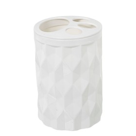 Portaspazzolini da Denti Alexandra House Living Bianco Acrilico Plastica 8 x 12 x 8 cm di Alexandra House Living, Supporti e ...