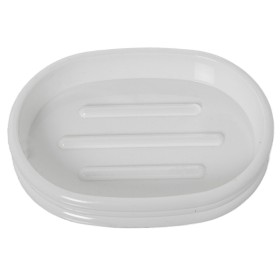 Soap dish Alexandra House Living White Acrylic Plastic 12 x 2 x 9 cm by Alexandra House Living, Stands and dispensers - Ref: ...