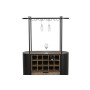 Bottle rack Home ESPRIT Black Natural Metal Fir 90 x 36 x 150 cm | Tienda24 Tienda24.eu