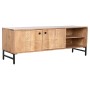 TV furniture Home ESPRIT Brown Black Metal Acacia 145 x 40 x 52 cm | Tienda24 Tienda24.eu