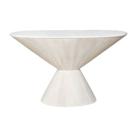 Console Romimex White Golden 122 x 75 x 39 cm Cone-shaped by Romimex, Tables - Ref: D1633495, Price: 925,43 €, Discount: %