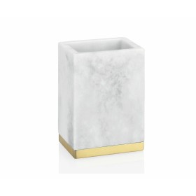 Florero Romimex Beige Resina 14 x 42 x 14 cm | Tienda24 Tienda24.eu