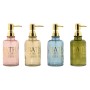 Soap Dispenser Home ESPRIT Green Grey Pink Golden Crystal Plastic 390 ml 9 x 7,5 x 20 cm (4 Units) | Tienda24 Tienda24.eu