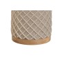 Toilettenbürste Home ESPRIT Beige Silberfarben Harz Bambus 9 x 9 x 37 cm | Tienda24 Tienda24.eu