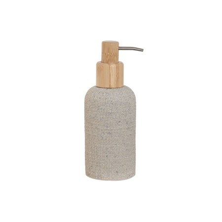 Soap Dispenser Home ESPRIT Grey Natural Wood Resin 7 x 9 x 19 cm | Tienda24 Tienda24.eu