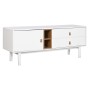 Mueble de TV Home ESPRIT Blanco Natural Polipropileno Madera MDF 140 x 40 x 55 cm | Tienda24 Tienda24.eu