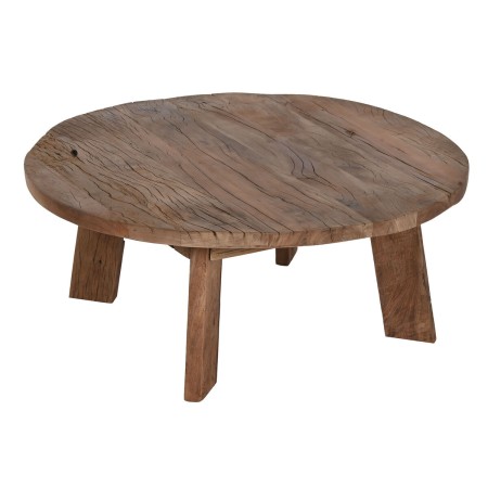 Mesa de Centro Home ESPRIT Marrón Madera 90 x 90 x 35 cm | Tienda24 Tienda24.eu