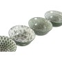 Set of bowls Home ESPRIT White Green Porcelain Shabby Chic 15 x 15 x 7 cm | Tienda24 Tienda24.eu