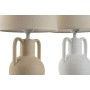 Lampe de bureau Home ESPRIT Blanc Beige Céramique 50 W 220 V (2 Unités) | Tienda24 Tienda24.eu