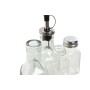 Conjunto para Condimentos Home ESPRIT Transparente Metal Cristal 300 ml 22,5 x 6 x 23 cm | Tienda24 Tienda24.eu