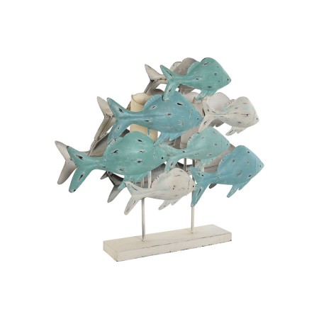 Figura Decorativa Home ESPRIT Mediterráneo Peces 60 x 15 x 53 cm | Tienda24 Tienda24.eu