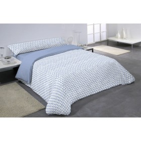 Duvet cover set Hosteline DAREL Blue Double 3 Pieces by Hosteline, Quilts and quilt covers - Ref: D2100538, Price: 16,29 €, D...