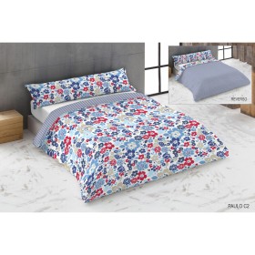 Duvet cover set Hosteline PAULO Blue Super king 3 Pieces by Hosteline, Quilts and quilt covers - Ref: D2100912, Price: 19,21 ...