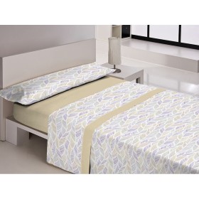 Fitted bottom sheet Hosteline IRIS White Super king | Tienda24 - Global Online Shop Tienda24.eu