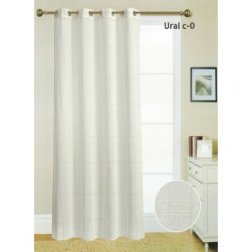 Cortina Hosteline URAL Branco quente 140 x 260 cm de Hosteline, Cortinas - Ref: D2102903, Preço: 13,49 €, Desconto: %