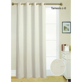 Cortina Hosteline TAMESIS Blanco Cálido 140 x 260 cm de Hosteline, Cortinas - Ref: D2102904, Precio: 14,59 €, Descuento: %