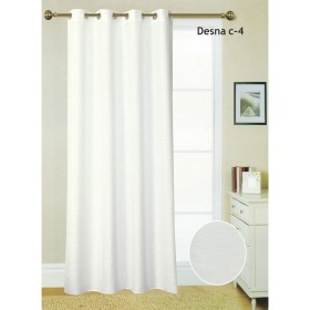 Rideau Hosteline DESNA Blanc 140 x 260 cm de Hosteline, Rideaux et draperies - Réf : D2102908, Prix : 13,49 €, Remise : %