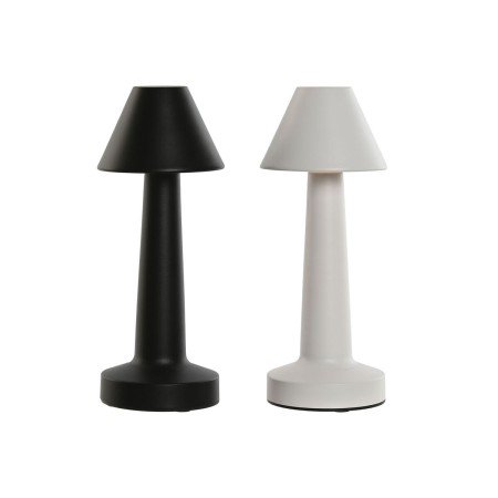 Desk lamp Home ESPRIT White Black 9 x 9 x 24 cm (2 Units) | Tienda24 Tienda24.eu